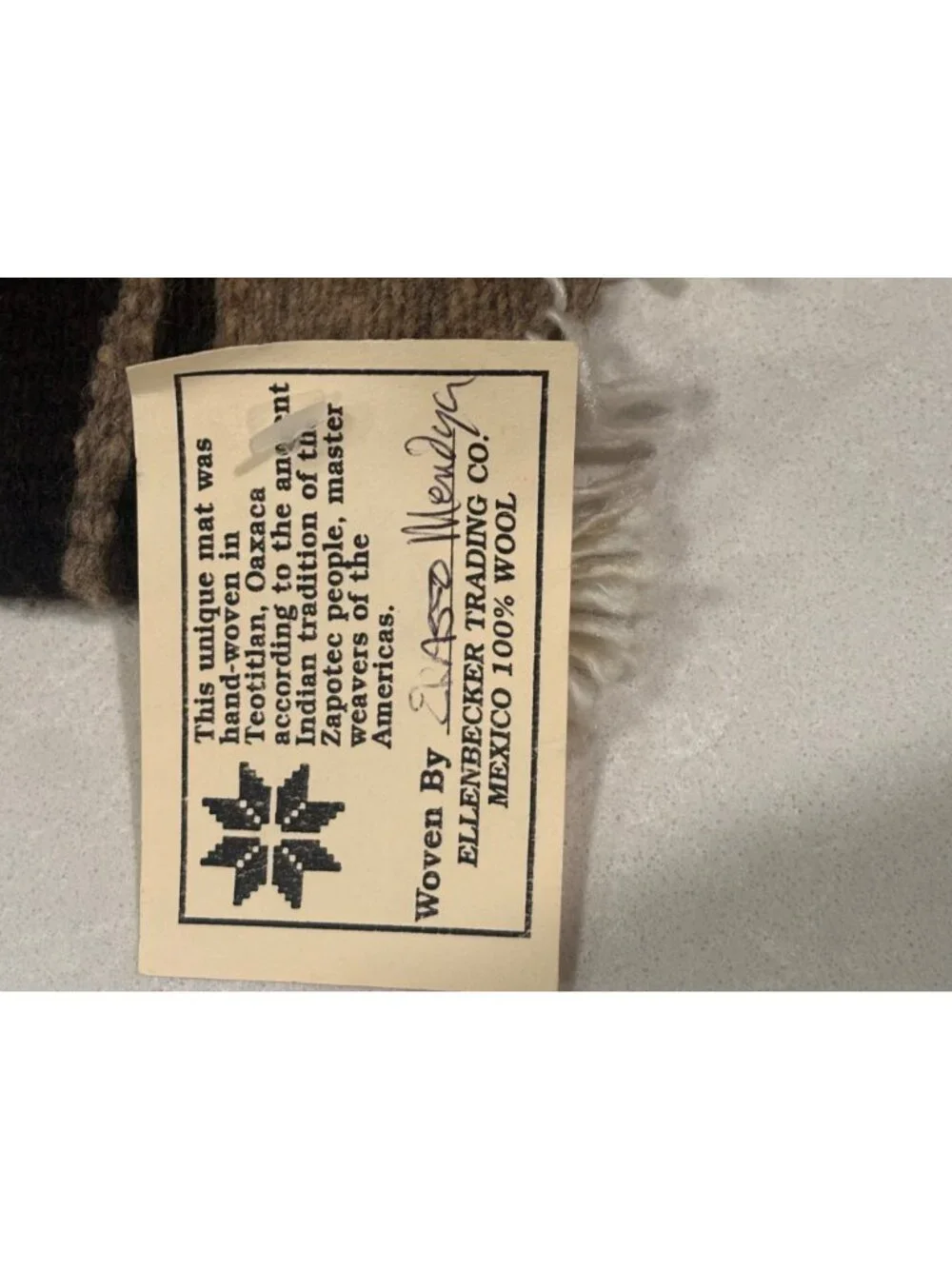 Set of 2 Handwoven Zapotec Wool Wall Hangings – Oaxaca Mexico – Southwestern